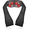 thumbnail image 1 of Masajeador Shiatsu para cuello y hombros - Masajeador de espalda con calor, almohada de masaje eléctrico con amasamiento profundo para cuello, espalda, hombros, pies y cuerpo., 1 of 9