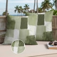 thumbnail image 3 of Sage Green Geometric Outdoor Pillow Covers 20x20 Set of 2,Waterproof Patio Throw Pillowcase Protectors,Watercolor Ombre Modern Abstract Art Decorative Pillow Shams Cushion Covers for Seat Bed Couch, 3 of 8