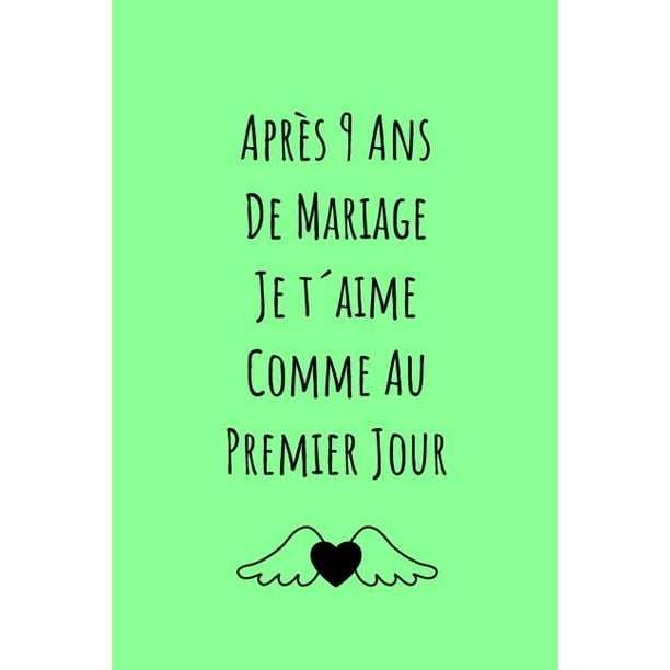 Noces De Faience Carnet De Notes Idee Cadeau 9 Ans De Mariage Paperback Walmart Com Walmart Com