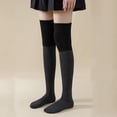 thumbnail image 4 of Over Knee Thigh Socks for Women Knee-High Warm Stocking Extra Long Winter Stockings Over Knee Leg Warmers High High Fuzzy Socks for Women, 4 of 4