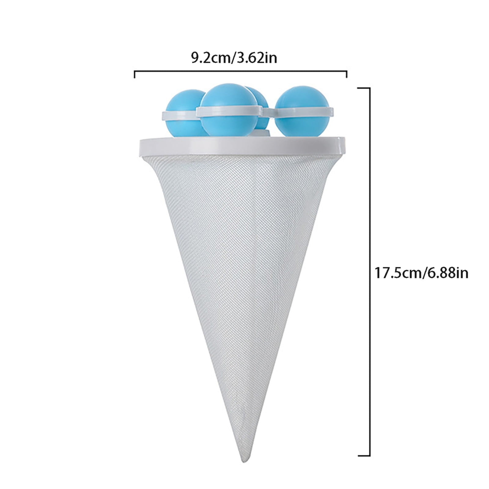 MOPOOR New Floating Laundry Hair Filter, Reusable Washing Machine Lint Catcher, Pet Hair Remover Mesh Bag, Cat and Dog Hair Trap for Laundry, Washer Hair Collector Tool, Floating Lint Filter