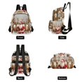 thumbnail image 2 of JIALIOU Mini Backpack Purse for Women Quilted Casual Daypack Small Travel Shoulder Bag, Christmas Santa Claus with Deers, 2 of 7
