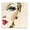 Glamour Lip Portrait, variant on Stupell Industries Art Deco Floral Reverie Gown Black Framed Giclee Art, 12 x 12, by Svetlana Aleynikova