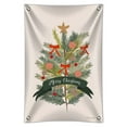 thumbnail image 1 of Merry Christmas Decorated Pine Tree Home Business Office Sign, 1 of 4