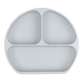 thumbnail image 6 of Bumkins Baby and Toddler Silicone Grip Dish, Kids Plate for Ages 6 months+ in Gray, 6 of 7