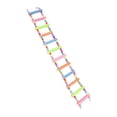 thumbnail image 4 of Escalera para jaula de pájaros, soporte de madera para loros, soporte para juguetes para masticar, soporte de percha de madera duradera, puente de nudos helados Sunnimix Escalera para pájaros, 4 of 8