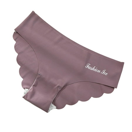 

harmtty Ladies Underwear Breathable Wave Edge Comfortable Quick Dry Close Fit Women Underwear for Daily Wear Coffee