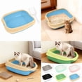 thumbnail image 5 of Pet Products Category Semi Enclosed Cat Litter for Control with Breathable Design and Easy Observation,50 cm,Sky Blue, 5 of 9