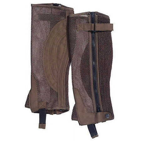 Tough1 Breathable Half Chaps X-Large Brown