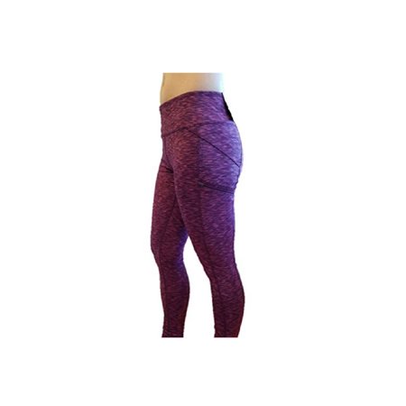 Jacquard Leggings - Z by Zobha Womens Size Small Outsider Jacquard Active Leggings, Beet Root Space Dye