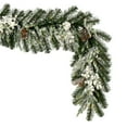 thumbnail image 5 of Vickerman 6' x 14" Frosted Berry Mixed Pine Cone Artificial Pre-Lit Garland, Battery Operated Lights, 5 of 7