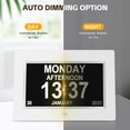 thumbnail image 6 of Crtynell Digital Day Calendar Clock Multifunctional Extra Large Dementia Digital Clock with 5 Alarms and Medication Reminders Impaired Vision Digital Clock (7" White), 6 of 10