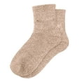 thumbnail image 2 of BdTemWBs 3 Packs Sparkly Solid Color Slouch Socks Fashionable Mid Calf Hosiery For Daily Wear And Casual Outfits With Comfortable Stretch Fit (Khaki,One Size), 2 of 4