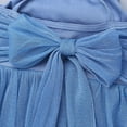 thumbnail image 5 of Aiihoo Girls Ballet Dance Lyrical Dress Cross Back Leotard Skirt Modern Contemporary Dancewear Light Blue 4, 5 of 7