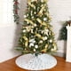 thumbnail image 3 of Falda para árbol de Navidad, falda para árbol de Navidad de 48 pulgadas con estampado de plumas bronceadoras, falda de árbol de piel sintética de felpa de lujo para decoraciones navideñas decoración d, 3 of 5