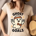 thumbnail image 4 of Ghost Goals Graphic Tee Funny Ghost Workout Cartoon Shirt, Black, Size L, 4 of 6