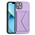 thumbnail image 3 of Wallet Case Compatible iPhone 14 Plus, Women Vegan PU Leather Phone case with RFID Blocking Card Holder Detachable Wrist Strap Shockproof Kickstand Phone Case for iPhone 14 Plus, Purple, 3 of 9