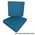 thumbnail image 6 of QQbed 4-Piece Water-Resistant Rectangle Polyester Outdoor Deep Seat Cushion Covers, Pacific Blue, 6 of 6