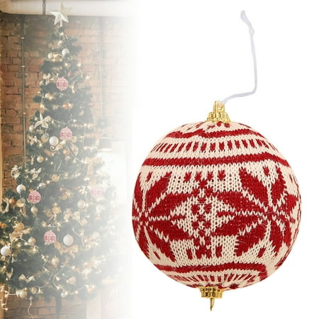 

Sunjoy Tech Lightweight Foam Knit Balls Woolen Yarn Christmas Tree Hanging Pendant Ornament
