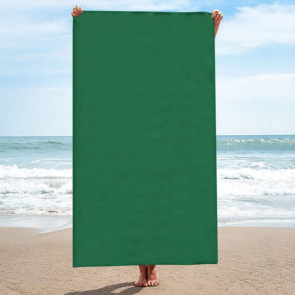 Beach Towel 1 Pack,Magnetic Beach Towels Oversized 30 x 74,Quick Dry Towel,Lightweight Pool Towels for Adults Travel Towel,Dark Green