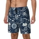 thumbnail image 1 of Balery Sailing Cruises Nautical Bañador para hombre, shorts de playa de secado rápido con entrepierna y forro de compresión-XX-Large, 1 of 6