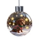 thumbnail image 2 of Adornos Navideños de Nieve para Perros | Bola de Cristal con Figuras de Cachorros con Gorro de Papá Noel | Varias Razas, Incluyendo Pastor Alemán, Chihuahua y Corgi | Decoración Colgante para Árbol d, 2 of 6