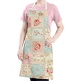 thumbnail image 5 of Pioneer Flower Floral Print Pattern Apron for Women and Men, Cotton Linen Waterproof with Pockets, Adjustable, 33x27 Inch for Kitchen, Gardening, BBQ, Salon, 5 of 6