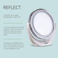 thumbnail image 5 of Howlite Reflect, Espejo LED recargable para maquillaje 5X con doble vista, 1800 mAh con botón TOUCH, 5 of 5