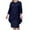 Dark Blue, variant on TKYCMSUAKI Plus Size Prom Dress for Women Lace Embroidery 3/4 Sleeve Two Piece Set Elegant Evening Party Formal Dresses Best Gift for Mom