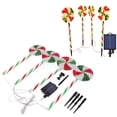 thumbnail image 1 of Solar Lollipop Stake Light, IP65 Waterproof Romantic 1 For 4 Christmas Pathway Lamp 8 Modes Automatic Low Voltage Output  For Yard For Lawn, 1 of 8