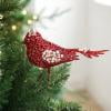 thumbnail image 1 of Cameland Glue Powder Birds Clip Branch Openwork Powder-Dusted Christmas Tree Decoration Hanging Ornament, 1 of 7