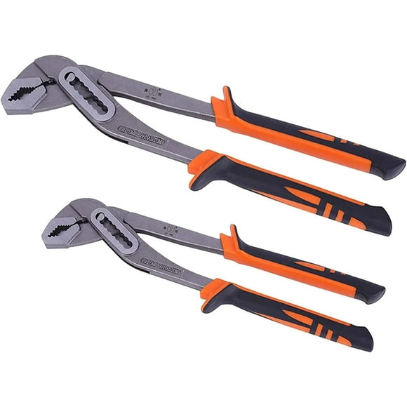 8" and 10" water pump pliers for tightening and loosening nuts, bolts, pipes