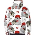 thumbnail image 7 of Salouo Rabbit And Hedgehog Pattern Men's Fall Hoodie Sweatshirt,Sport Hoodie with Pockets for Men Pullover Casual Hooded Sweatshirt-Large, 7 of 7