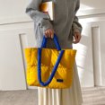 thumbnail image 4 of Bolso acolchado Bolso acolchado para mujer Bolso ligero con asa superior Color Clash Ladies Daily Commute Bag, 4 of 6