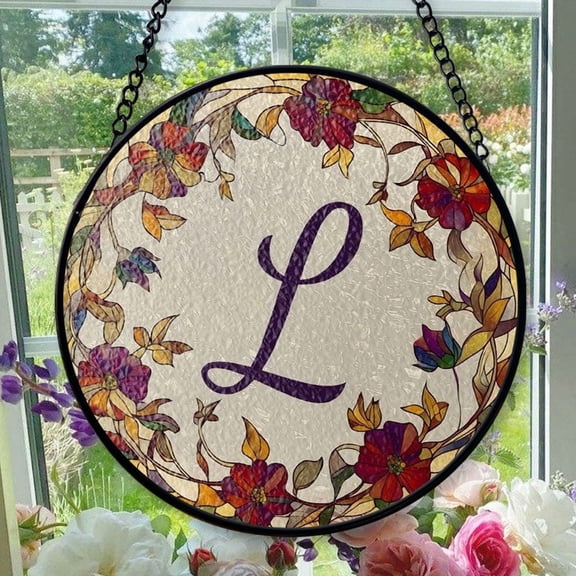 Hanging Stained Glass for Windows Sun - Stained Glass for Windows Sun, Festival Gift Ornament, Year-Round Decorative Piece, Home Wall & Window Art, Brightens Any Space with Light