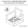 thumbnail image 5 of House2Home 25" Sofa Upholstery Spring Replacement, 2pk Repair Kit for Furniture Chair Couch, Includes Clips, Screws, and Instructions, 5 of 5