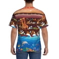 thumbnail image 3 of Qekee Animals On Noah's Ark2 Classic Fit T-Shirt Men's Shirt Men's Tight Short Sleeves for Exercise, Running, Mountaineering - Animals On Noah's Ark2, 3 of 9