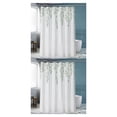 thumbnail image 3 of Cortina de baño Naiovety blanca moderna impermeable poliéster 27*24 cm, 3 of 6