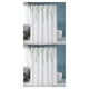 thumbnail image 2 of Cortinas de baño Ounissouiy blancas de poliéster fáciles de limpiar y instalar 27*24 cm Type7 NO7, 2 of 6
