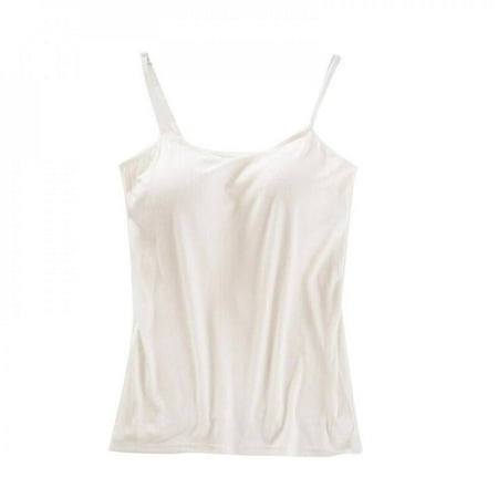 

[Clearance!]Women s Padded Bra Adjustable Strap Cami Camisole Vest Casual Crop Tops Vest