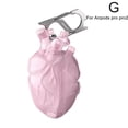 thumbnail image 4 of KRONDO Heart for AirPods Case for AirPods Pro Pro2 3 Cases Liquid Silicone Bluetooth Earphone Cover D8E8 Case, 4 of 9