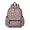 Pink Cat Head Gray Pattern, variant on Multicolor Cat White Pattern Cute School Backpack with Padded Back and Adjustable Shoulder Straps 13.4"x11"x4.7"