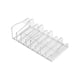 thumbnail image 2 of Organizador de Maquillaje Transparente, Bandeja de Plástico Transparente para Cosméticos, Ahorra Espacio, Múltiples Compartimentos, Versátil, Ideal para Escritorio o Cajón., 2 of 6