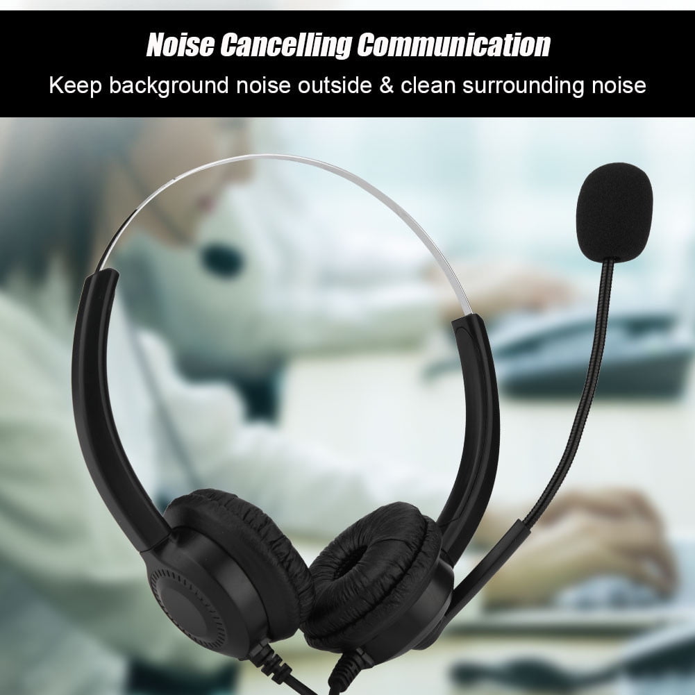 background noise cancelling microphone headset