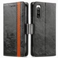 thumbnail image 2 of Compatible With Sony Xperia 10 Iv Rfid Blocking Leather Wallet Case Card Holder Flip Folio Shockproof Cover, 2 of 3