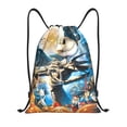 thumbnail image 1 of Goofa The Nightmare Before Christmas Print Drawstring Backpack Bag Sport Gym Sackpack Cinch Bags Drawstring Bags Draw String Sport Bag-Small, 1 of 6