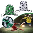 thumbnail image 2 of Agiufgs Soccer Ball Pattern Drawstring Backpack, 9.8x11.8 Inch Lightweight Sports Bag, Perfect for Gym, School, and Team Events, 2 of 8