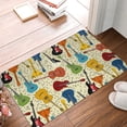 thumbnail image 5 of Daiia Different Kind Of Guitars Front Door Mat, Heavy Duty Durable Welcome Mat for Outdoor Indoor, Dirt Trapper Waterproof Super Absorbent Door Mat, 16" x 24", 5 of 9
