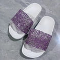 thumbnail image 7 of WUANDIXFA Beach Shoes for Kids Girls Kids Sandals Girls Cloud Slides Pillow Slippers Little Kids Bathroom Slippers Non-Slip Shower Shoes Beach Shoes Pool Summer Slides Purple,Size US 12.5, 7 of 7