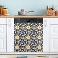 thumbnail image 5 of Mexican Talavera Yellow Dishwasher Magnet Covers for The Front Magnetic Dishwasher Decorative Cover Home Cabinet Decals 23" x 26" Refrigerator Door Decor, 5 of 6